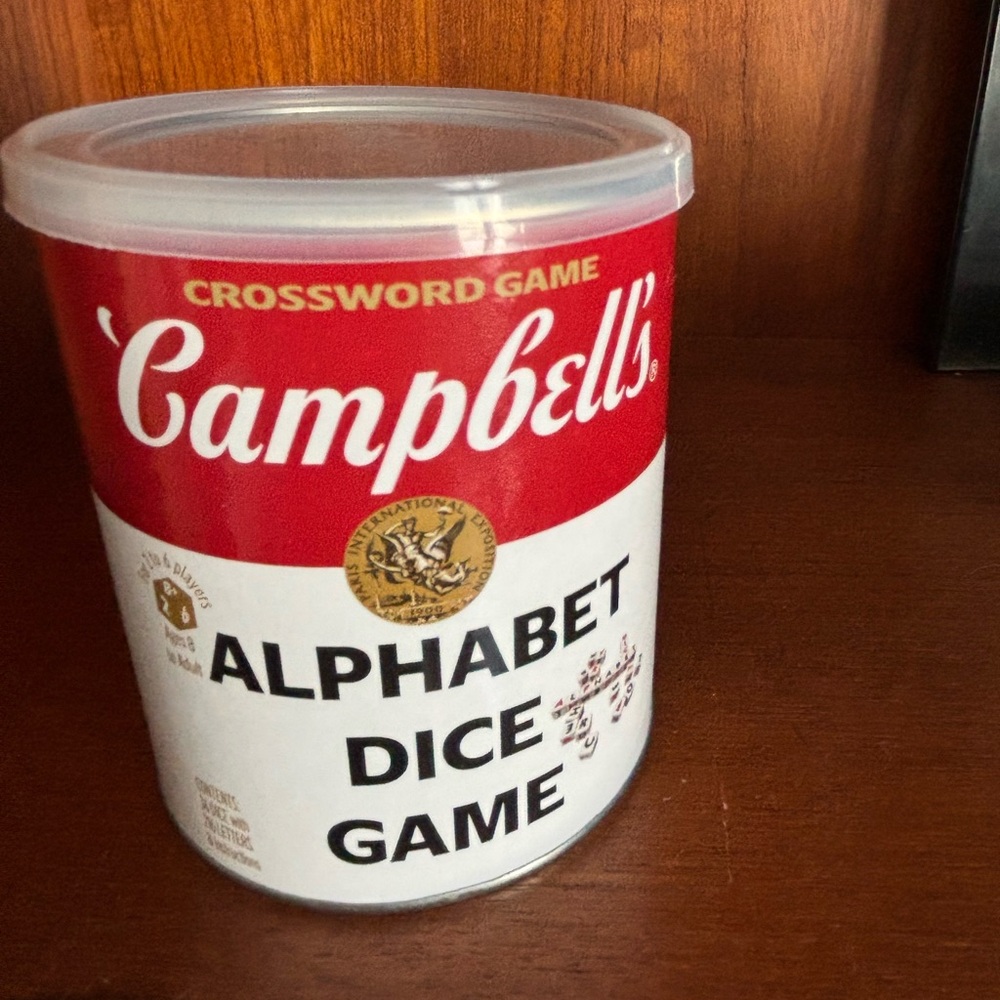 NWOT Campbell’s Alphabet Dice Game.